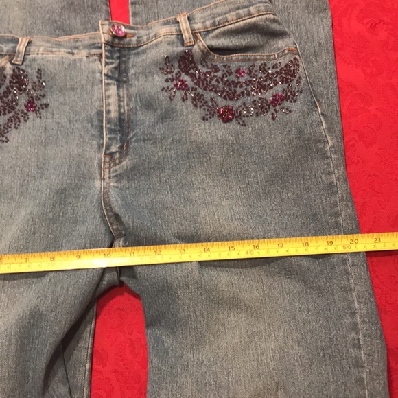 Very Vara Purple Sequins/Crystal Jeans. Also has matching jacket. - Picture 7 of 11